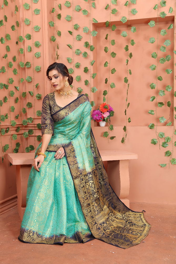 Macazo Bindi 1 Festive Wear Wholesale Banarasi Silk Sarees Catalog
